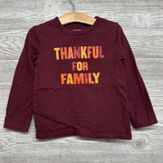LS Shirt Thankful For Family 3t
