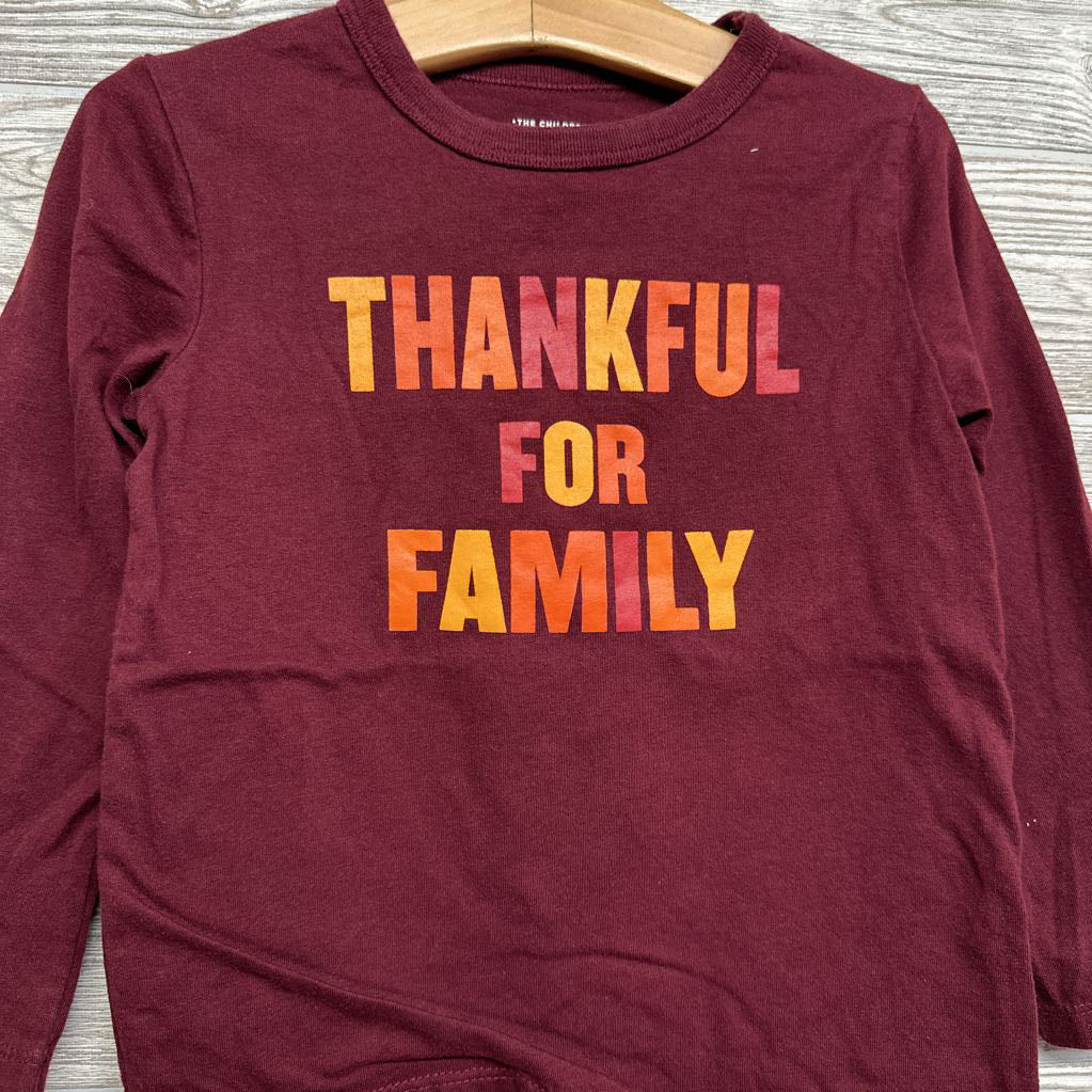 LS Shirt Thankful For Family 3t