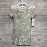 NEW 2 Pc Ruffle Sleeve Bodysuits Dots & Flowers W/ Pants 6M