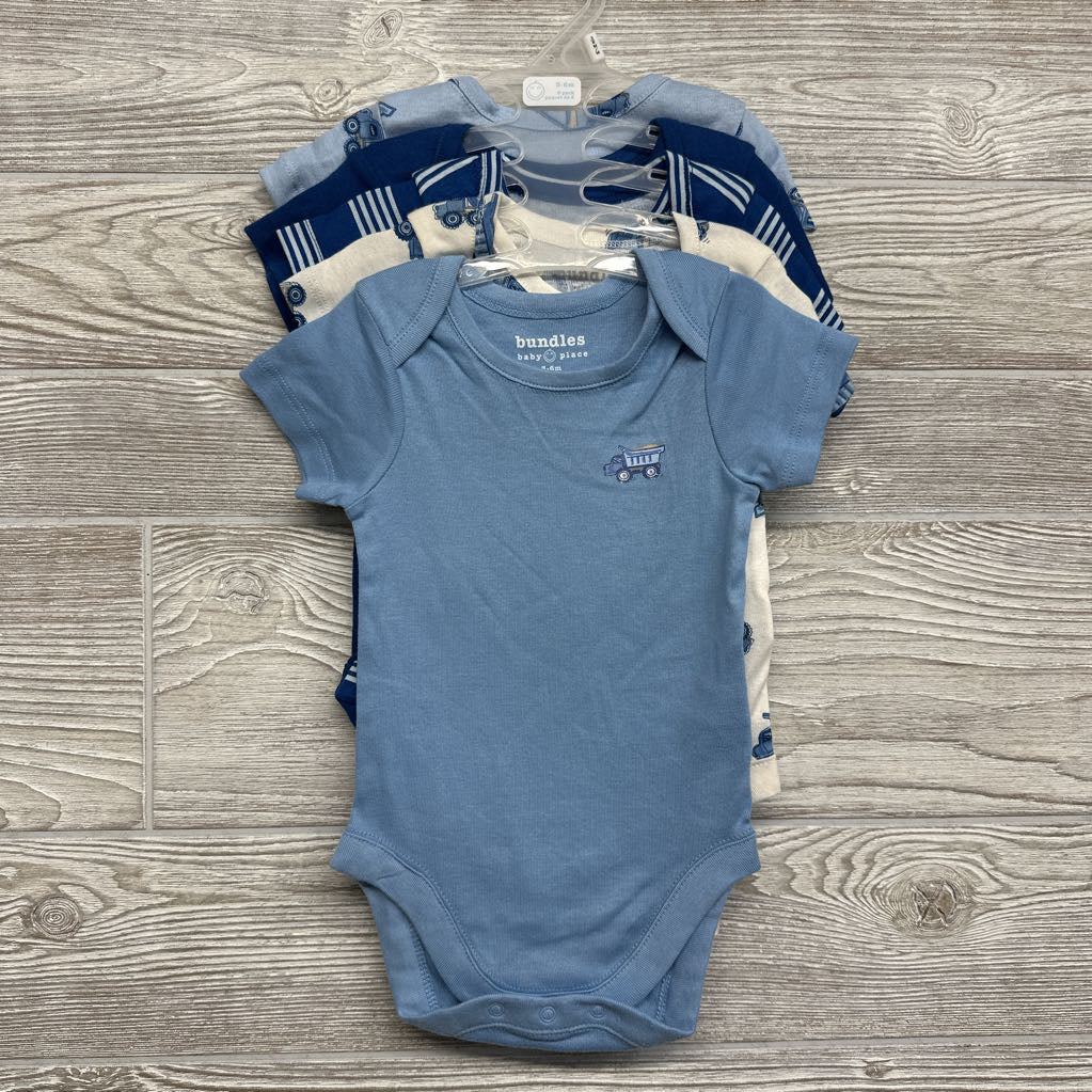 NEW 5 Pk Bodysuit Construction 3-6M