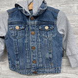 Hooded Denim Jacket 12-18M