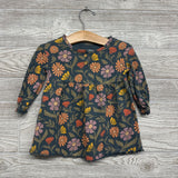 Organic LS Dress Flowers 12M