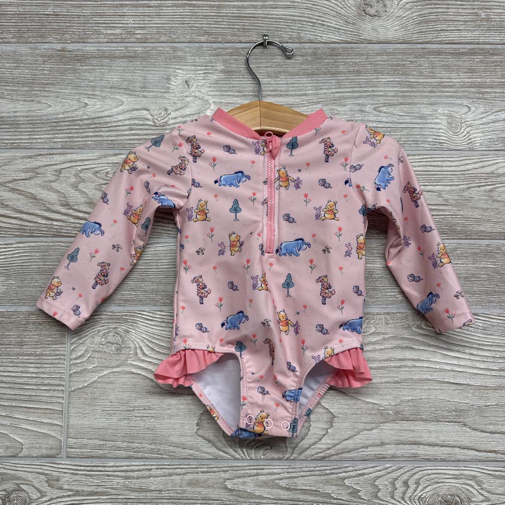 1/4 Zip LS Swimsuit Winnie The Pooh 9M
