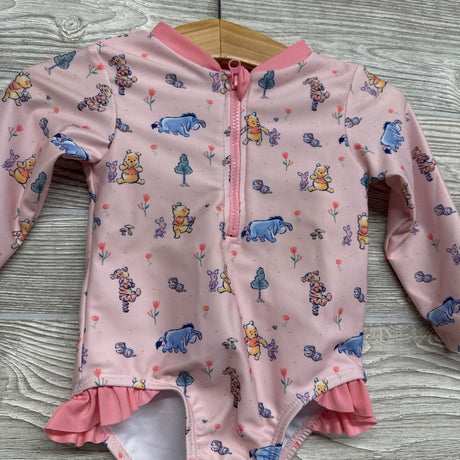 1/4 Zip LS Swimsuit Winnie The Pooh 9M