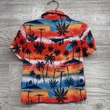 Button Up SS Shirt Palm Trees 3t