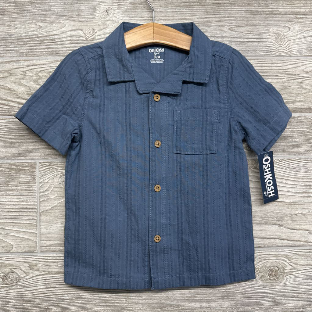 NEW Button Up SS Shirt 3t