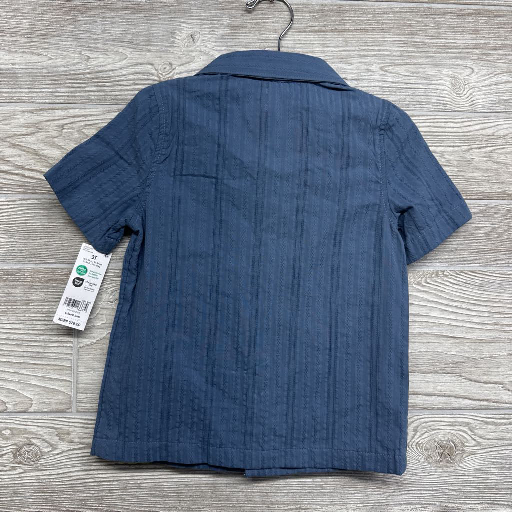 NEW Button Up SS Shirt 3t