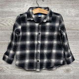 Button Up Plaid Shirt Speckled 4t