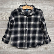 Button Up Plaid Shirt Speckled 4t