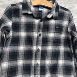 Button Up Plaid Shirt Speckled 4t