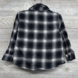 Button Up Plaid Shirt Speckled 4t