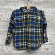Plaid Button Up Shirt W/ Hood 4t