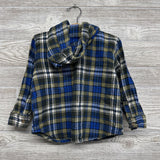 Plaid Button Up Shirt W/ Hood 4t