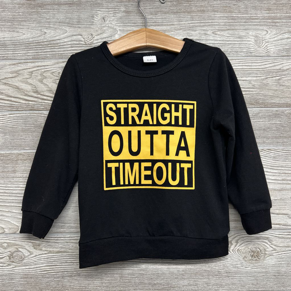 LS Shirt Straight Outta Timeout 3-4