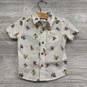 SS Button Up Shirt Avengers 12M