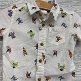 SS Button Up Shirt Avengers 12M