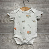 Organic Bodysuit Tractor, Animal 0-3M