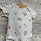 Organic Bodysuit Tractor, Animal 0-3M