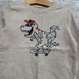 Waffle Knit Shirt Dinosaur 4t