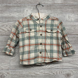 Plaid Button Up Shirt W/ Hood 18M