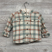 Plaid Button Up Shirt W/ Hood 18M