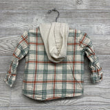 Plaid Button Up Shirt W/ Hood 18M