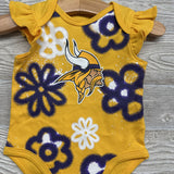 2 Pk Bodysuit Minnesota Vikings 0-3M