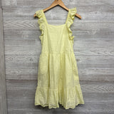 Flutter Sleeve Dress Eyelet Trim 16-18 Plus