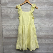 Flutter Sleeve Dress Eyelet Trim 16-18 Plus
