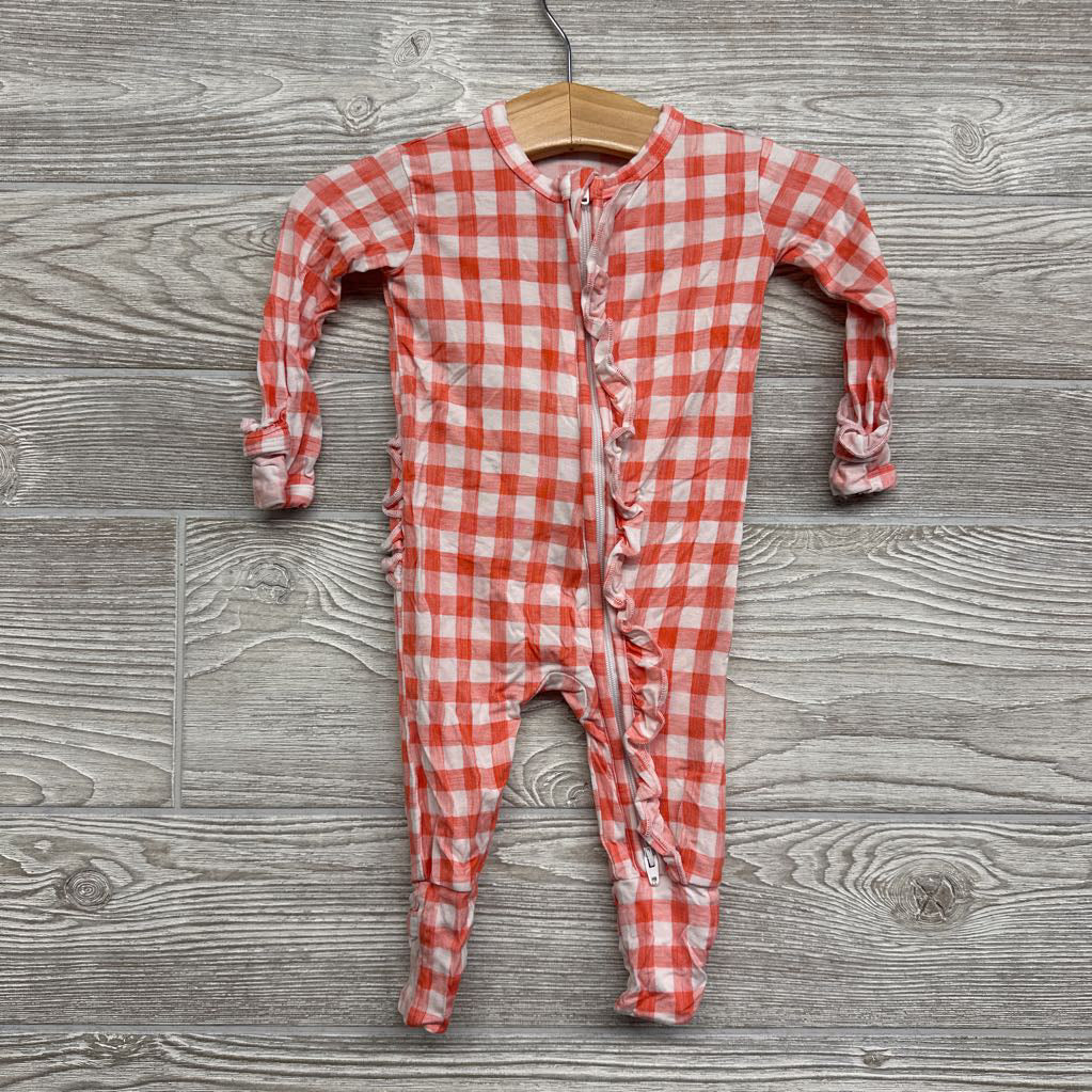 Bamboo Gingham Ruffle Outfit 3M
